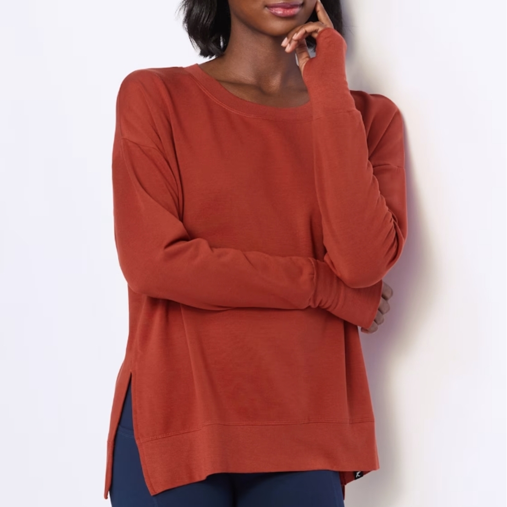 Glyder Terracotta Long Sleeve Top